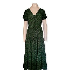 MICHAEL Michael Kors Green Puff Sleeve Dress
